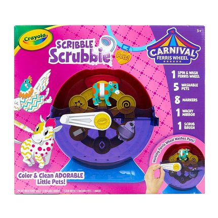 Crayola Scribble Scrubbie Pets Carnival Playset, Pet Grooming Toy, Animal Toys for Girls & Boys, Gift for Kids, Ages 3+