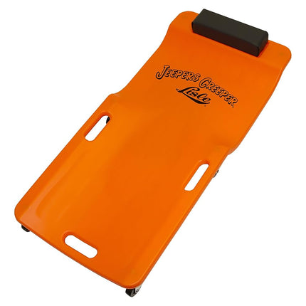 Chariot de visite Lisle 93202 en plastique fluo orange à profil bas