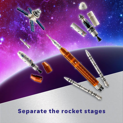 LEGO Icons Système de lancement spatial NASA Artémis, Décoration de maison et de bureau, Cadeau spatial pour adultes, Kit de construction de modèle à assembler, Projet amusant pour adultes, Inclut une capsule Orion et une tour de lancement, 10341