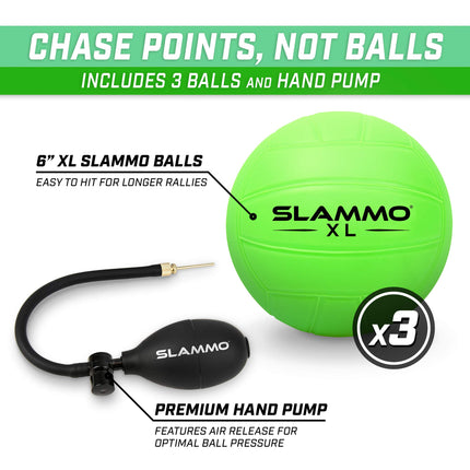 GoSports Slammo XL Juego de Red Gigante de 48 Pulgadas Ideal para Principiantes, Jugadores Jóvenes o Juego en Grupo
