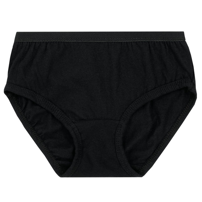 Fruit of the Loom Girls' Cotton Brief Underwear, Multipack, Brief - 20 Pack - Black/Pink/Grey, 10