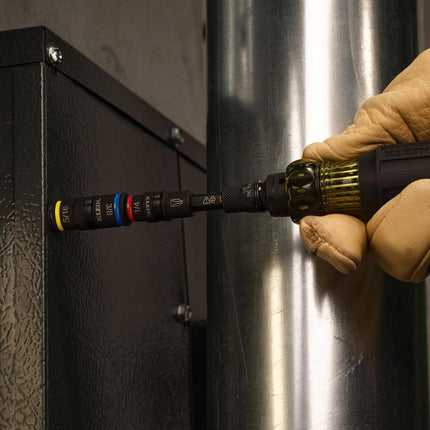 Klein Tools 32517HD KNECT 17-in-1 Impact-Rated Hybrid Screwdriver/Nut Driver, Magnetic, Flip Socket, 11 Bits, 3 Nut Drivers, Bit Holder, Square Adapter