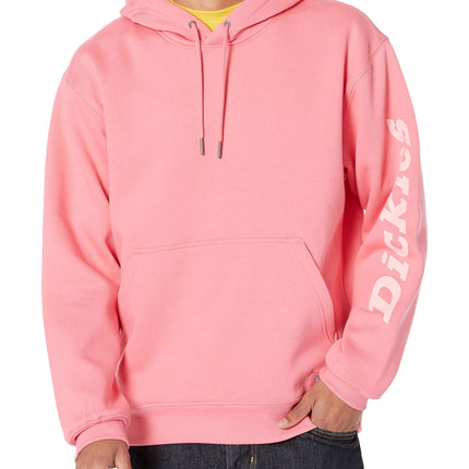Dickies Unisex BCA Wordmark Logo Hoodie, Pink Lemo