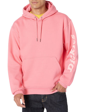 Dickies Unisex BCA Wordmark Logo Hoodie, Pink Lemo