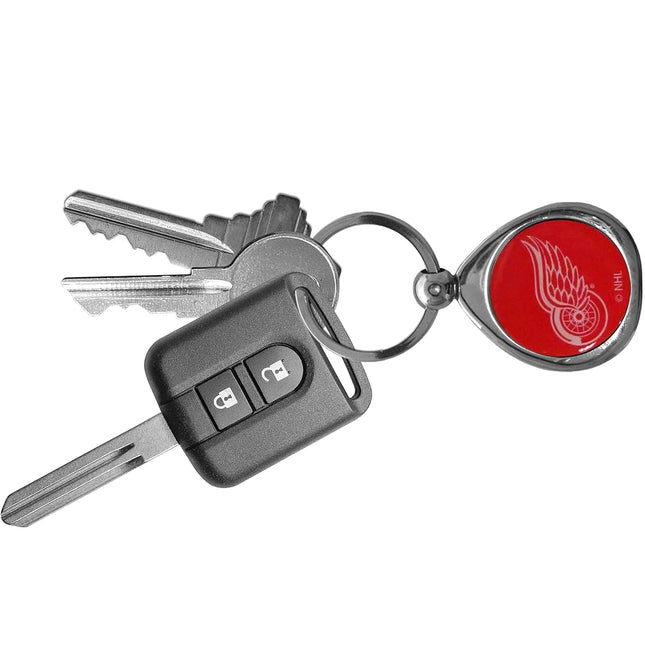 NHL Siskiyou Sports Fan Shop Detroit Red Wings Chrome Key Chain One Size Team Colors