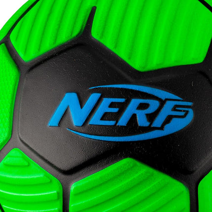 Nerf Kids Foam Mini Soccer Ball - Proshot Youth Soccer Ball - 7" Indoor + Outdoor Ball for Kids + Toddlers -Green/Blue
