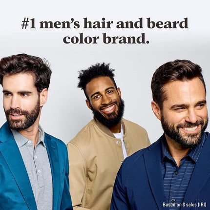 Just For Men Mustache and Beard Brush-In Color Gel, Darkest Brown (Pack of 3, Packaging May Vary)