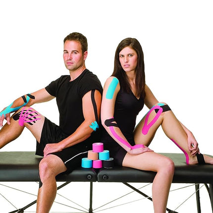 Mueller Unisex's Pre Cut Kinesiology Tape Pink 5 cm x 5M In 20 Strips
