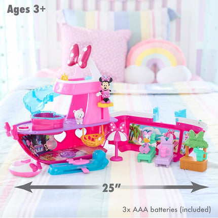 Just Play Disney Junior Minnie Mouse Bowdazzling Yacht Playset, Kids Toys for Ages 3 Up