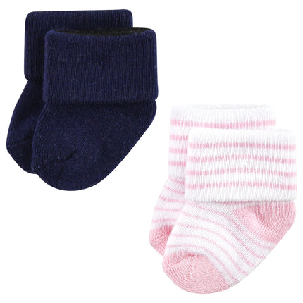 Luvable Friends Baby, Sailboat 12-Pack, Unisex Newborn Terry Socks, 6-12 Months, (Pack of 12)