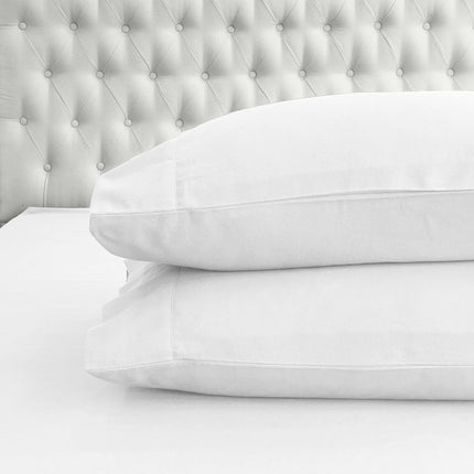 Elegant Comfort Soft 4-Piece 100% Turkish Cotton Flannel Sheet Set - Premium Quality, Deep Pocket Fitted Sheet, Ultra Soft, Cozy Warm and Anti-Pill Flannel Sheets - Cali King, White
