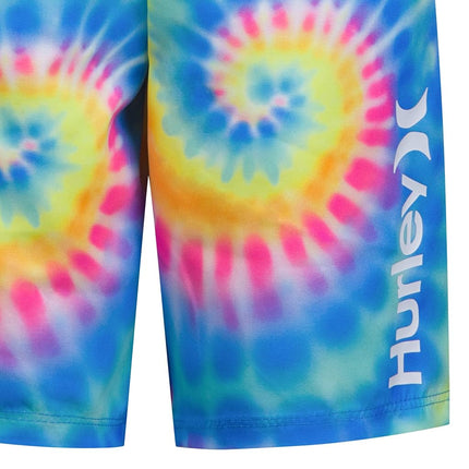 Hurley Baby-Boys Swim Suit 2-Piece Set, Multi Tie Dye, 4T