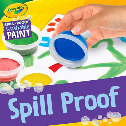 Crayola 25ct Spill Proof Washable Paint Set for Kids, Nontoxic, 3+