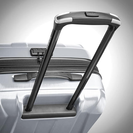 Samsonite Unisex-Adult Centric 2 Hardside Expandable Luggage with Spinners, Silver, Carry-On 20-Inch, Centric 2 Hardside Expandable Luggage with Spinners