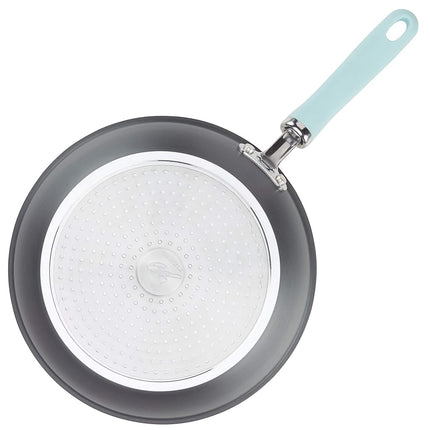 Rachael Ray Create Delicious Deep Hard Anodized Nonstick Frying Pan/Fry Pan/Hard Anodized Skillet - 10.25 Inch, Gray