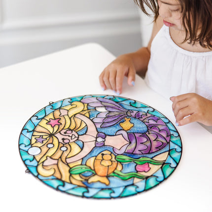 Melissa & Doug Kit de actividad para hacer vidrieras fácilmente