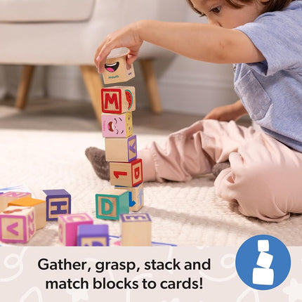 Melissa & Doug Ms. Rachel Letter, Number, and Game Learning Blocks | Educational Toys for Kids | 18+ Months - FSC Certified