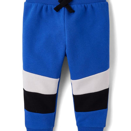 The Children's Place Baby Boys' and Toddler Fleece Jogger Pants, Cool Cobalt, 6-9 Months