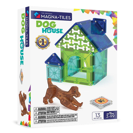 Magna-Tiles Dog House 13-Piece Magnetic Constructi