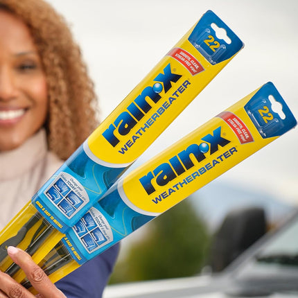 Rain-X 820148 WeatherBeater Wiper Blades, 24" and 18" Windshield Wipers, Automotive Replacement Windshield Wiper Blades That Meet Or Exceed OEM Quality And Durability Standards, (Set of 2)