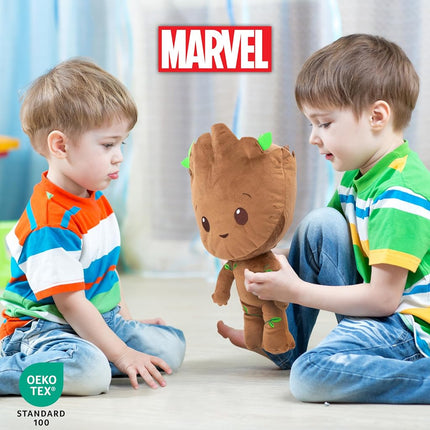 Guardians of The Galaxy Groot Stuffed Pillow Buddy - Super Soft Polyester Microfiber, 14 inch (Official Marvel Product)