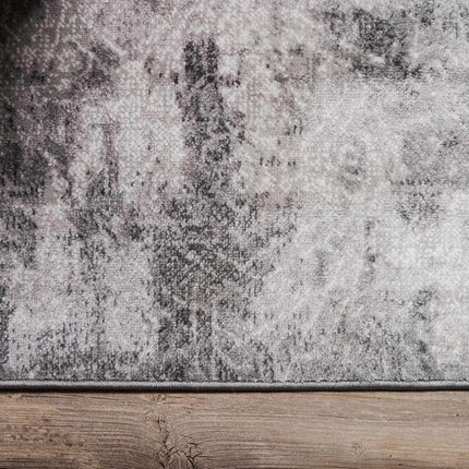 Unique Loom Sofia Collection Traditional Vintage Dark Gray Runner Rug (2' x 10')