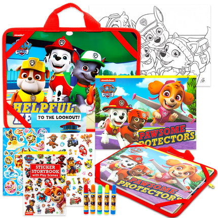 Paw Patrol Travel Activity Set for Kids - Bundle w