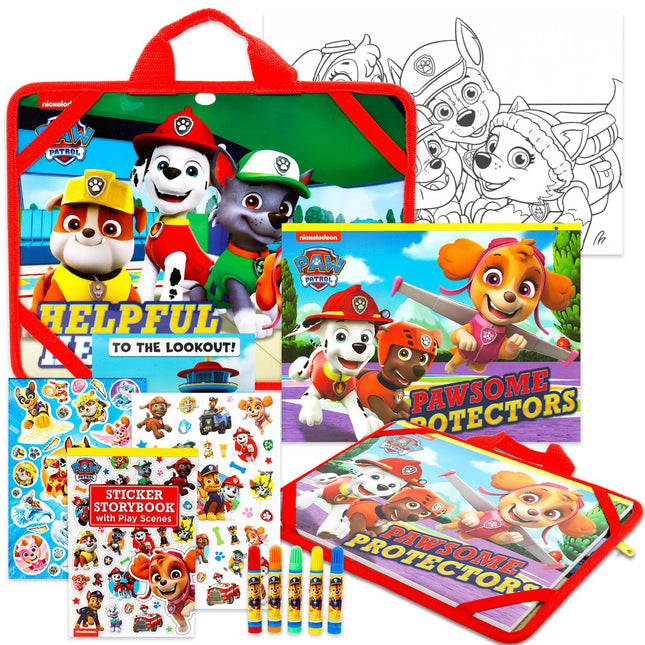Paw Patrol Travel Activity Set for Kids - Bundle w