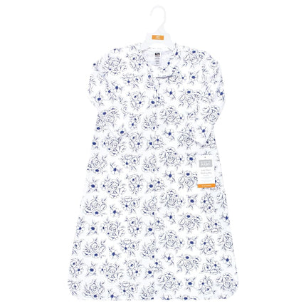 Gigoteuse unisexe à manches longues en jersey de coton Hudson Baby, motif Toile bleue, 12-18 mois