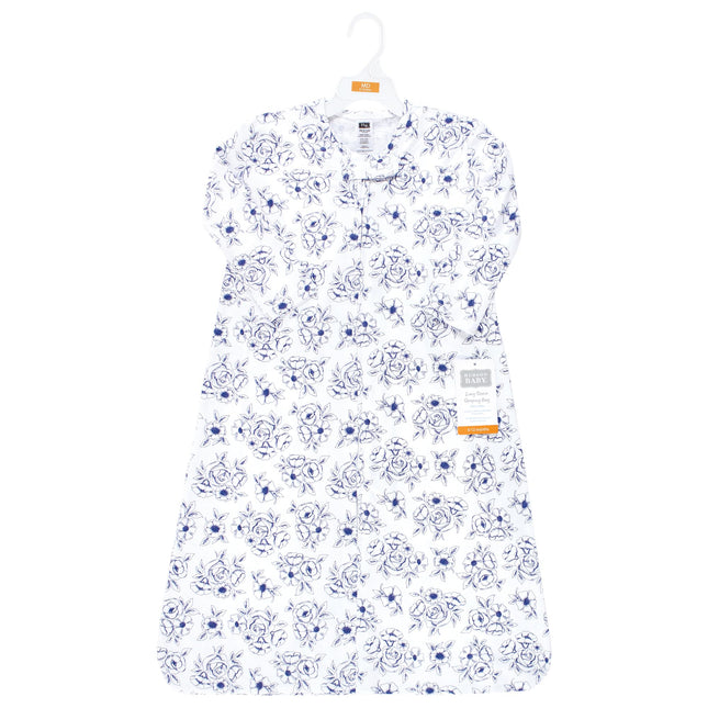 Saco de dormir de algodón de manga larga para bebé unisex Hudson Baby, Saco, Manta, Toile Azul, 12-18 Meses