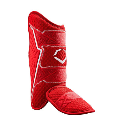 EvoShield Pro-SRZ 2.0 Batter's Leg Guard - Scarlet, Left Hand Hitter