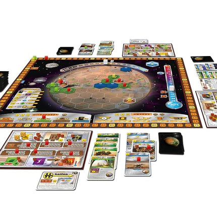 Stronghold Games , Terraforming Mars , Board Game , Ages 14+ , 1-5 Players , 90 - 120 Minute Playing Time