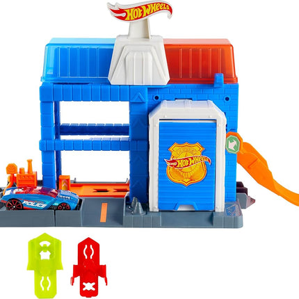 Hot Wheels City Downtown Police Tower Playset & Die-Cast Police Car