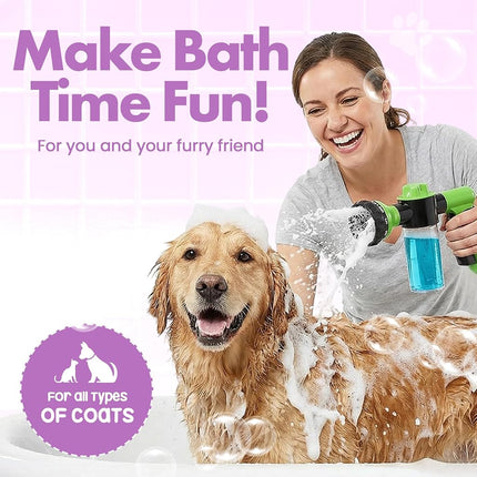 Girl with The Dogs Soap & Shampoo Dispenser for Pet Wash and Garden Hose Sprayer Nozzle