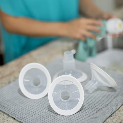Medela PersonalFit Flex Breast Shields | 2 Pack of Small 24mm Breast Pump Flanges | Made Without BPA | Shaped Around You for Comfortable and Efficient Pumping