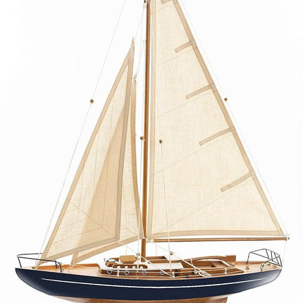 SAILINGSTORY Wooden Sailboat Decor Yacht Model Shi