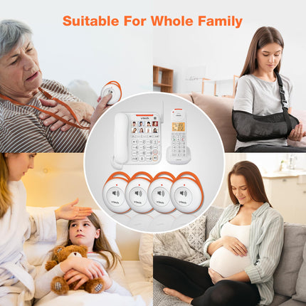 VTech SN7022 Colgante portátil de emergencia para el hogar para los sistemas telefónicos para personas mayores SN5127 y SN5147