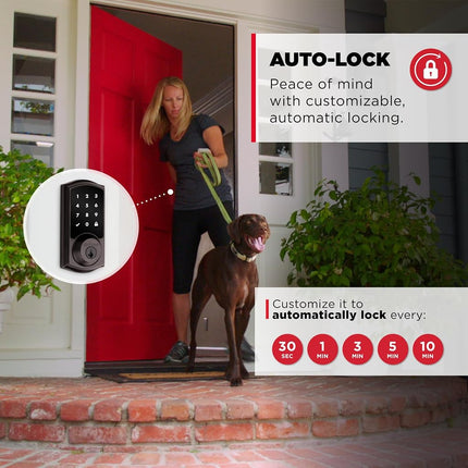 Kwikset 99180-008 HomeConnect 918 Traditional in Venetian Bronze Electronic Deadbolt