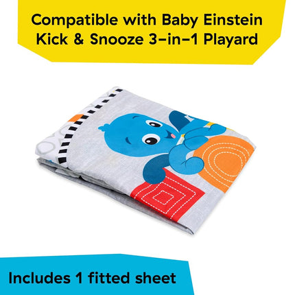 Sábana bajera ajustable de repuesto ovalada Baby Einstein Kick & Snooze