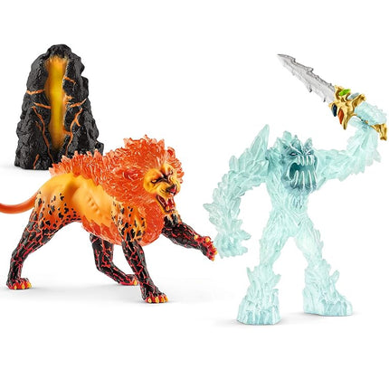 SCHLEICH Eldrador 42455 Battle for the Superweapon - Frost Monster vs. Fire Lion, multi-colour