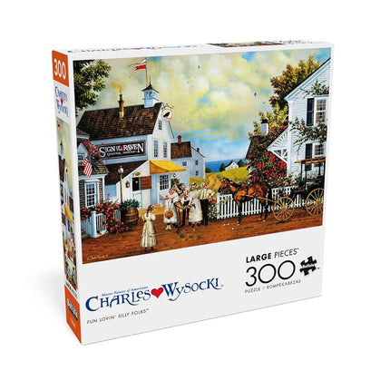 Buffalo Games - Charles Wysocki - Fun Lovin' Silly Folks - Jigsaw Puzzle for Adults - Challenging Puzzle Perfect for Game Nights - Finished Size is 21.25 x 15.00