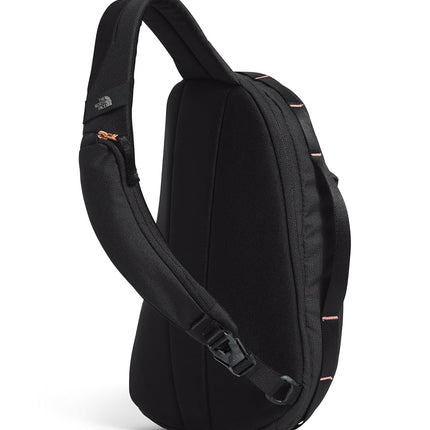 THE NORTH FACE Women's Isabella Sling - PFAS Free, Tnf Black Light Heather/Burnt Coral Metallic-npf, One Size, Isabella Sling | Slim Carry Crossbody Bag With Large Main Compartment, Water-repellent