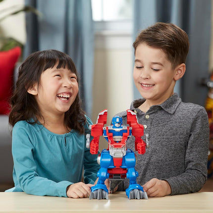 Transformers Rescue Bots Knight Watch Optimus Prime, Playskool Heroes Action Figure Toy (Amazon Exclusive)