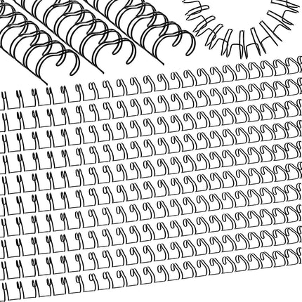 MorningRo 100 Pcs Metal Double Loop Binding Wires 