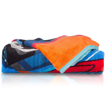 Manta súper suave de microfibra raschel Franco Kids Bedding, 46 x 60 pulgadas, Hot Wheels