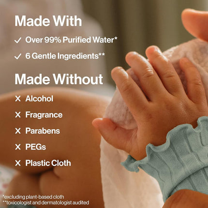 The Honest Compan y Baby Wipes, Pattern Play, Over 99 Percent Water, Pure & Gentle, Plant-Based, Fragrance Free, Extra Thick & Durable Wet Wipes, Unscented, 720 Count