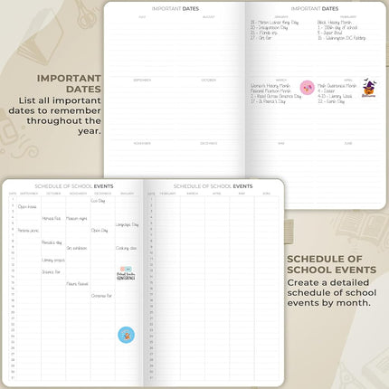 Clever Fox Teacher Planner, School & Homeschool Book, B5 Size Foggy Alps