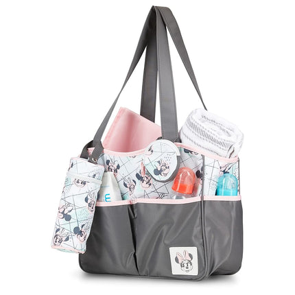 Cudlie Unisex Baby Diaper Bag 2, Minnie-Watercolour, Mouse