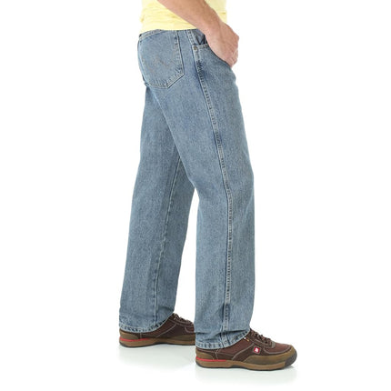 Wrangler Men's Relaxed Fit Jean 损休闲 裤견고한 착용감 릴렉스 핏 진耐磨休閒合身牛仔褲rugged Wear-Jeansجينز راجد وير ريلاكسيد فيت, Grey Indigo, 48W / 30L