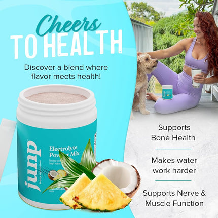 JUNP Hydration Electrolyte Powder (90 Servings, Pina Colada)